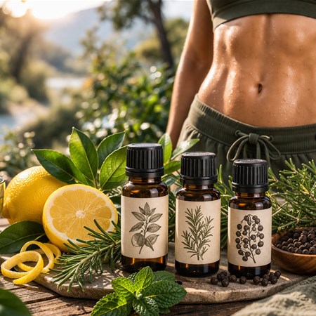 Addominali scolpiti con la natura: oli essenziali e piante per tonificare il core