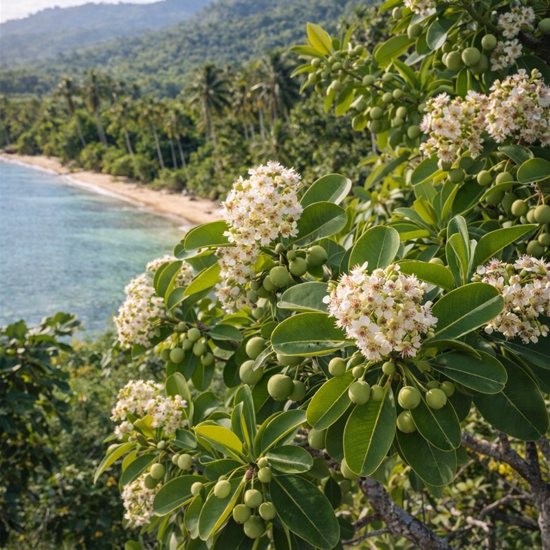 Calofillo (Calophyllum inophyllum)