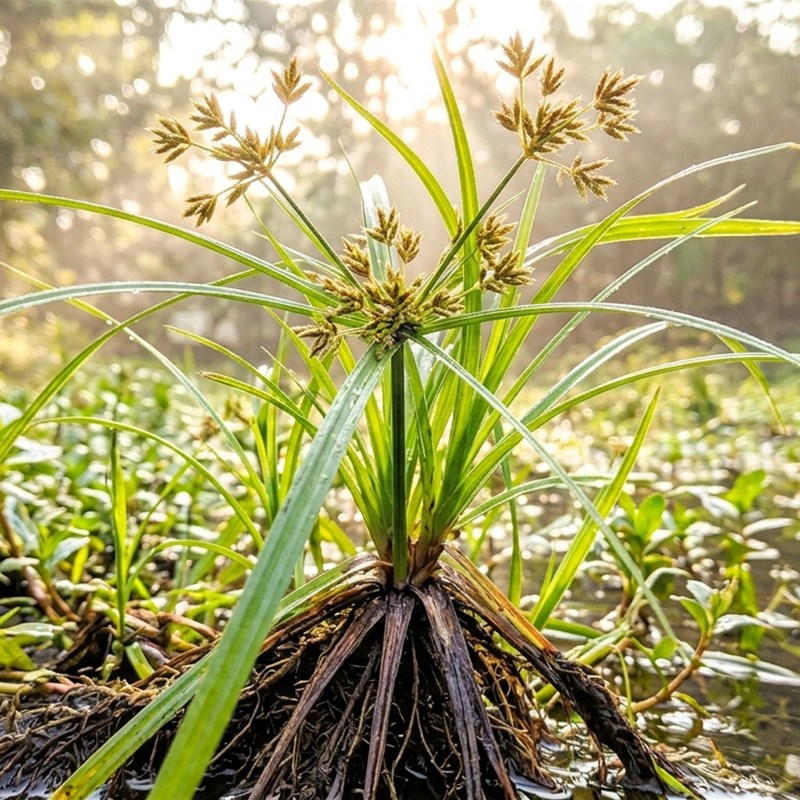 Nagarmotha (Cyperus scariosus)