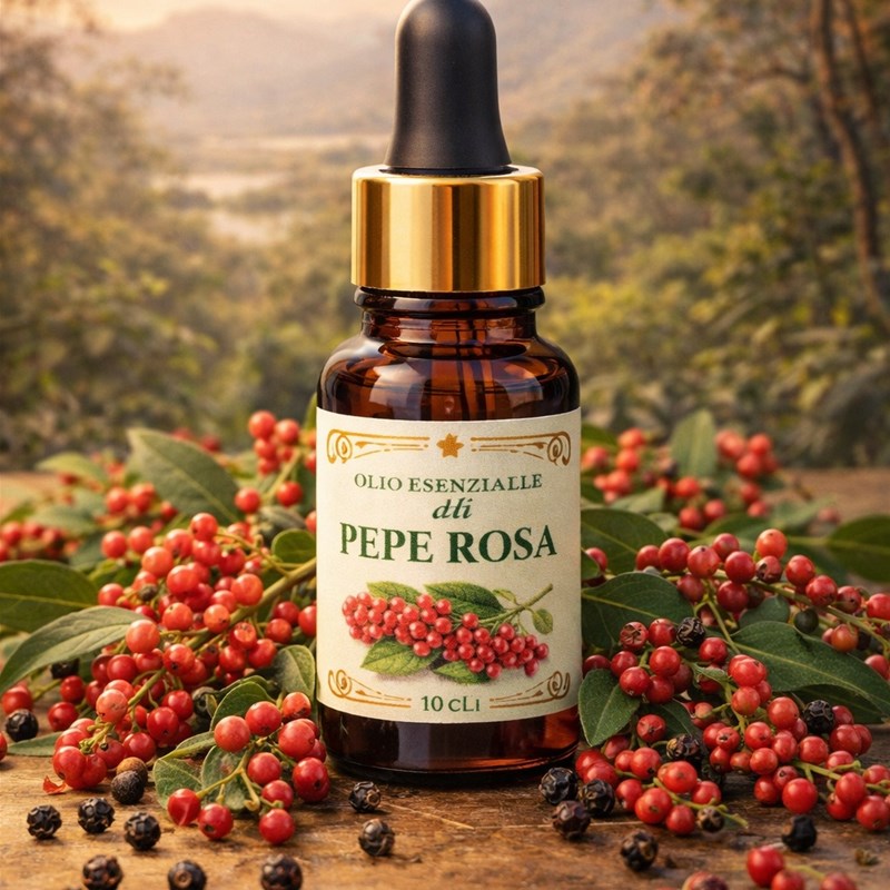 Olio Essenziale di Pepe Rosa