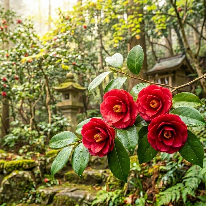 Tsubaki (Camellia japonica)