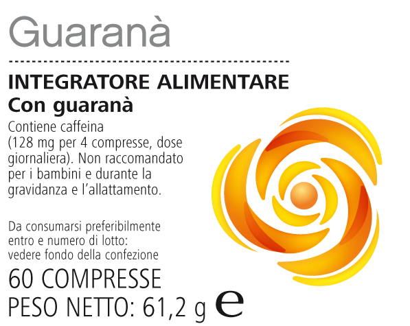 Guaranà Herbalife in compresse etichetta